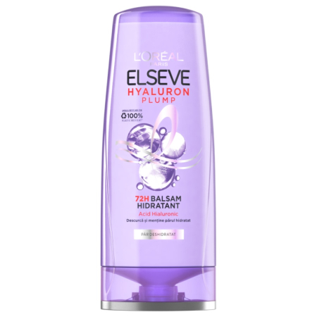 Îngrijirea părului - L'Oréal Elseve Balsam, 200 ml, Hyaluron Plump, pentru par deshidratat