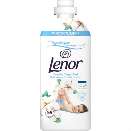 Balsam de rufe - Lenor Balsam de rufe 1.239 L, 59 spalari, Sensitive Cotton Fresh