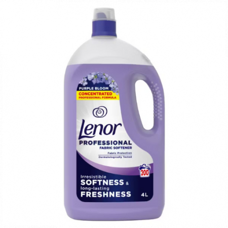 Balsam de rufe - Lenor Balsam de rufe, 4 L, 200 spalari, Professional Purple Bloom