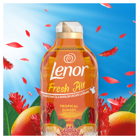 Lenor Balsam de rufe, 462 ml, 33 spalari, Fresh Air Tropical Sunset [5]
