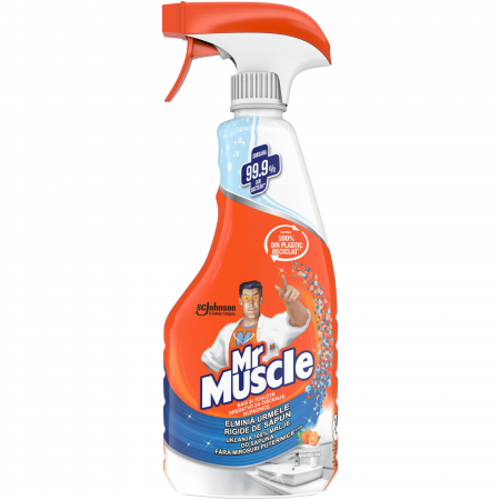 PRODUSE CURĂȚENIE - Mr. Muscle Solutie de curatat baia, cu pompa, 500 ml, Mandarine