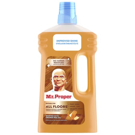 Lemn și parchet - Mr. Proper Solutie parchet, 1 L, Orange Peel Oil