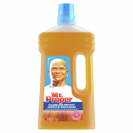 Lemn și parchet - Mr. Proper Solutie parchet, 1 L, Almond Oil
