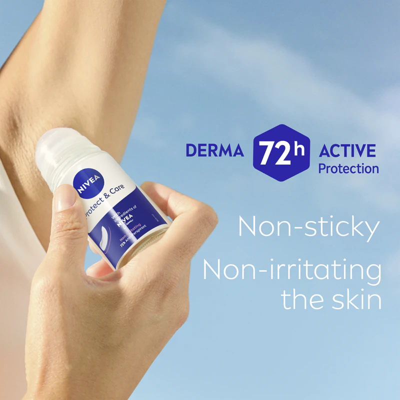 Nivea Deodorant Roll-on, Femei, 50 ml, Protect and Care [2]