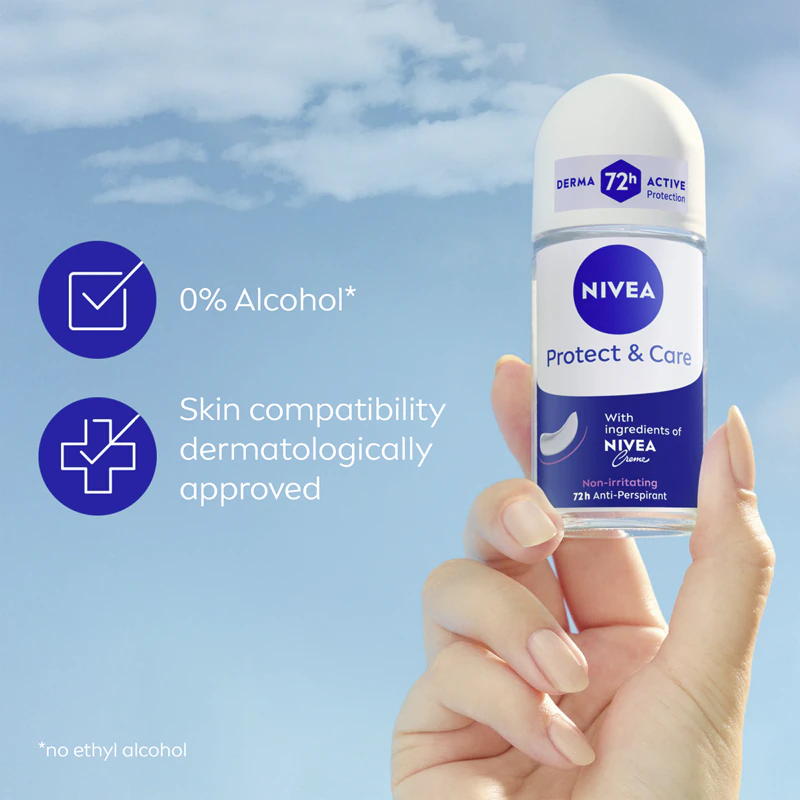 Nivea Deodorant Roll-on, Femei, 50 ml, Protect and Care [3]