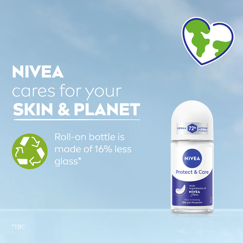 Nivea Deodorant Roll-on, Femei, 50 ml, Protect and Care [5]