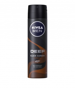 Spray - Nivea Deodorant spray, Barbati, 150 ml, Deep Black Carbon Espresso
