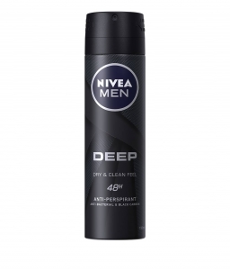 Spray - Nivea Deodorant spray, Barbati, 150 ml, Deep Dry and Clean Feel