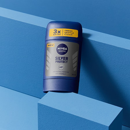 Nivea Deodorant stick, Barbati, 50 ml, Silver Protect [2]