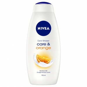 Gel de duș - Nivea Gel de dus, 750 ml, Care and Orange