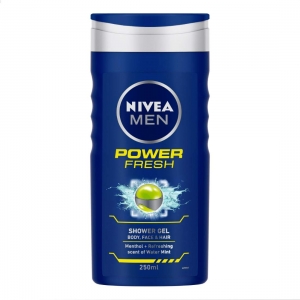 Gel de duș - Nivea Gel de dus, Barbati, 250 ml, Power Fresh