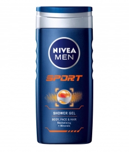 Gel de duș - Nivea Gel de dus, Barbati, 250 ml, Sport