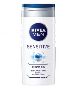 Gel de duș - Nivea Gel de dus, Barbati, 500 ml, Sensitive