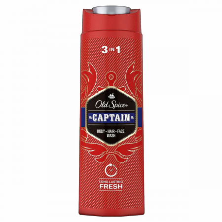 Gel de duș - Old Spice Gel de dus, Barbati, 400 ml, Captain