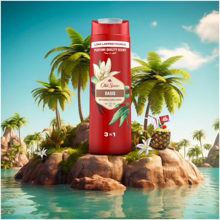Old Spice Gel de dus, Barbati, 400 ml, Oasis [5]