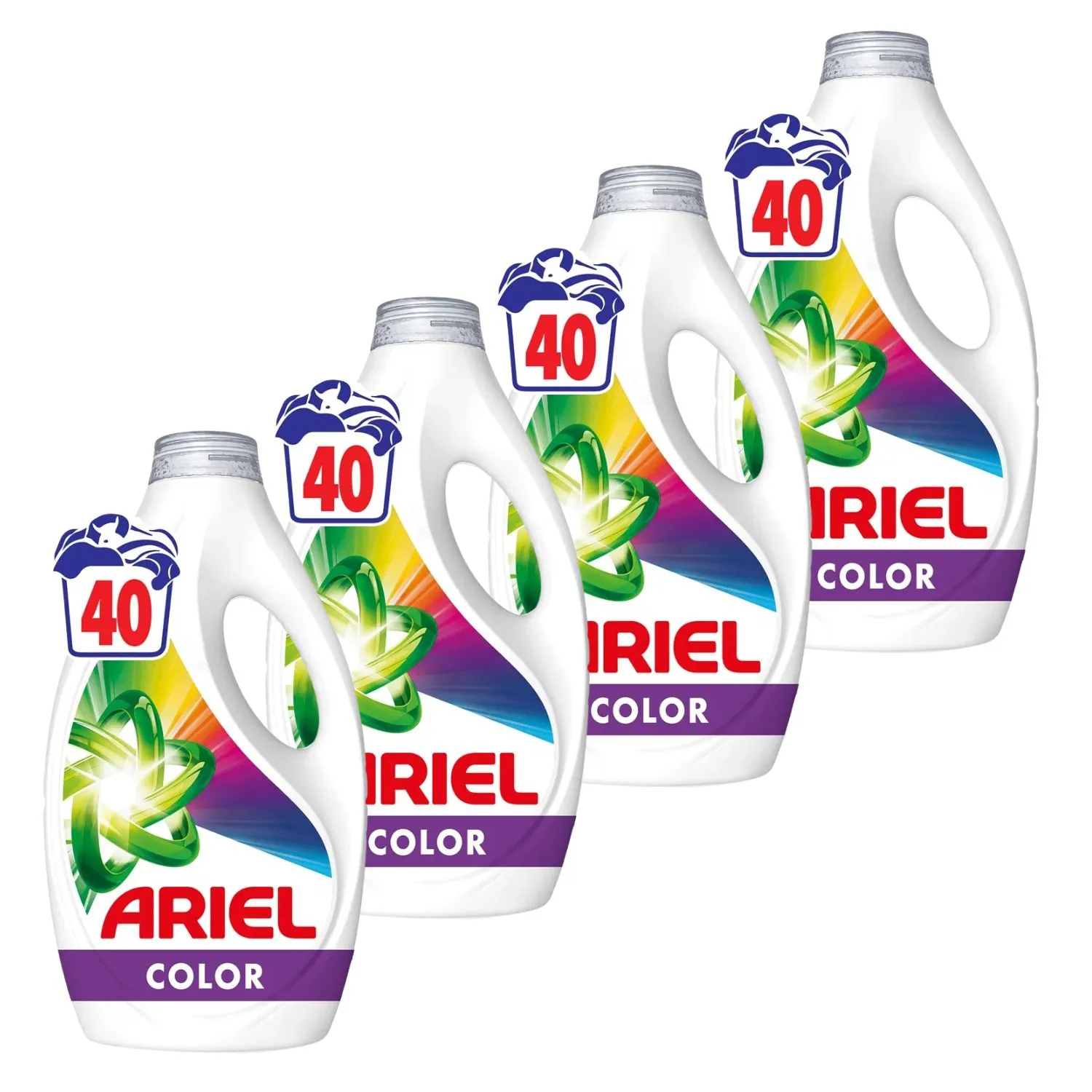 Detergent rufe lichid - Pachet promo 4 x Ariel Detergent lichid, 1.8 L, 40 spalari, Color