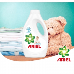 Pachet promo 4 x Ariel Detergent lichid, 2.2L, 40 spalari, Baby [1]