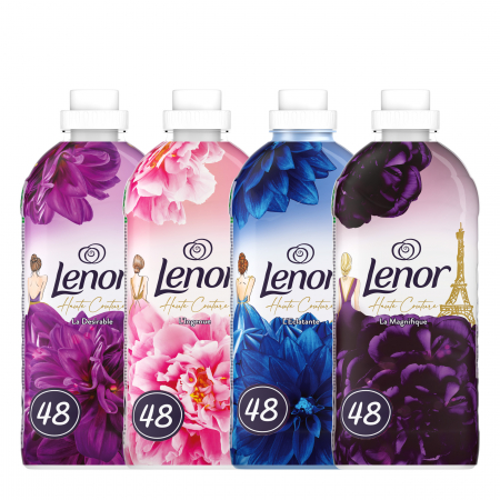 Pachet promo 4 x Lenor Balsam de rufe, 1.2 L, 48 spalari, Haute Couture [0]
