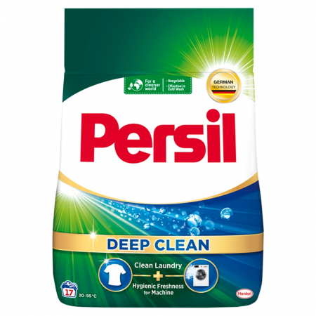 Detergent rufe pudră - Persil Detergent automat, 1.02 kg, 17 spalari, Deep Clean Universal