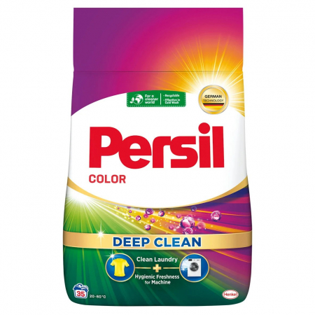 Detergent rufe pudră - Persil Detergent automat, 2.1 kg, 35 spalari, Deep Clean Color