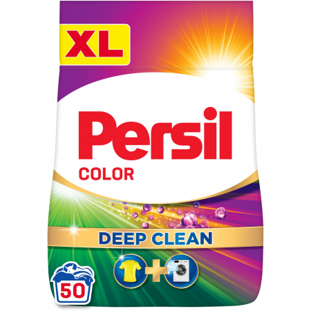 Detergent rufe pudră - Persil Detergent automat, 3 kg, 50 spalari, Deep Clean Color