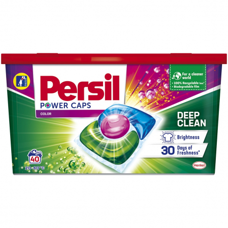 Detergent rufe capsule - Persil Detergent capsule Power Caps, 40 buc, Color
