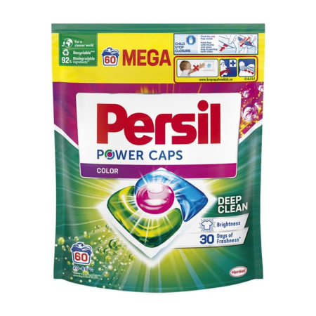 PRODUSE CURĂȚENIE - Persil Detergent capsule Power Caps, 60 buc, Color