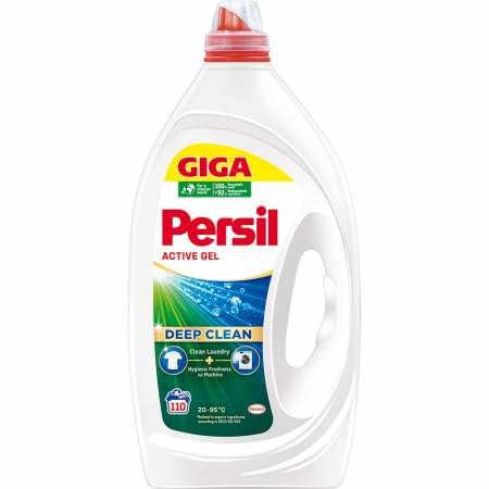 Detergent rufe lichid - Persil Detergent lichid, 4.95 L, 110 spalari, Deep Clean Active Gel