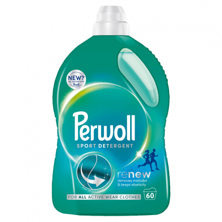 Detergent rufe lichid - Perwoll Detergent lichid, 3L, 60 spalari, Renew Sport