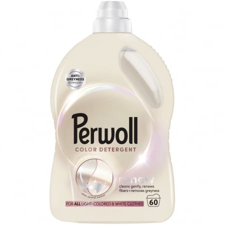 Detergenți rufe - Perwoll Detergent lichid, 3L, 60 spalari, Renew Light Colors