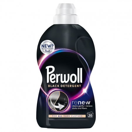 Detergent rufe lichid - Perwoll Detergent lichid, 1L, 20 spalari, Renew Black