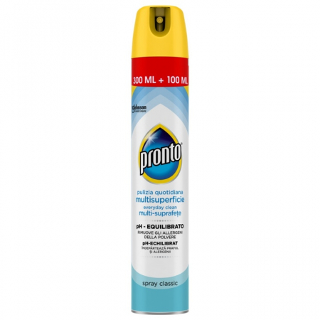 Detergenți diverse suprafețe - Pronto Spray pentru lustruit mobila, 400 ml, Multi suprafete, Classic