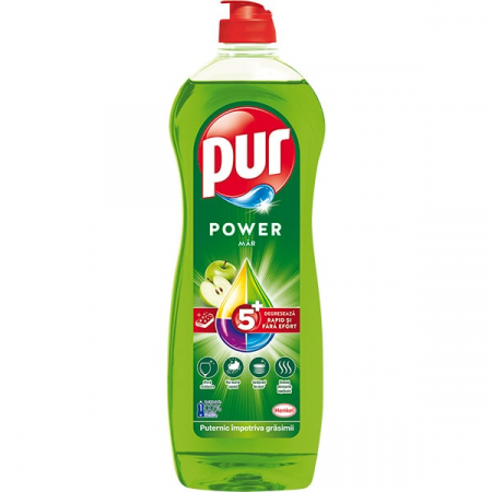 Detergenți vase - Pur Detergent pentru vase, 750 ml, Apple