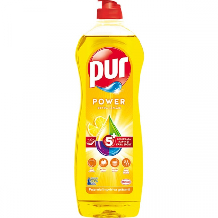 Detergenți vase - Pur Detergent pentru vase, 750 ml, Lemon