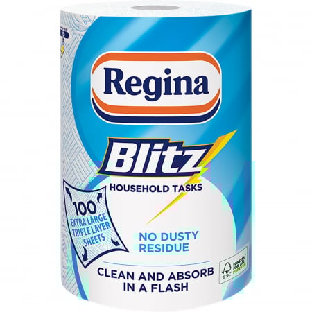 PRODUSE CURĂȚENIE - Regina Blitz Prosop hartie, 3 straturi, 1 rola