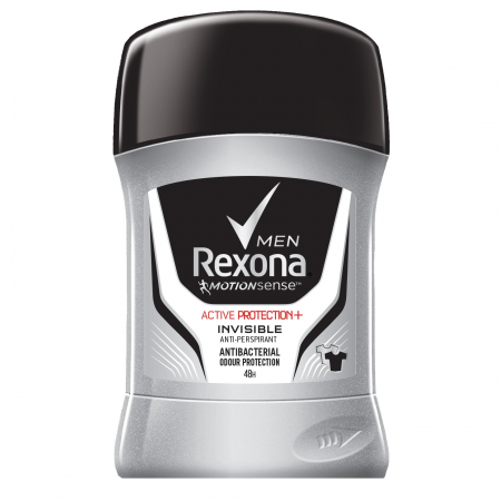 Stick - Rexona Deodorant stick, Barbati, 50 ml, Active Protection+ Invisible