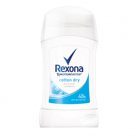 Stick - Rexona Deodorant Stick, Femei, 40 ml, Cotton Dry