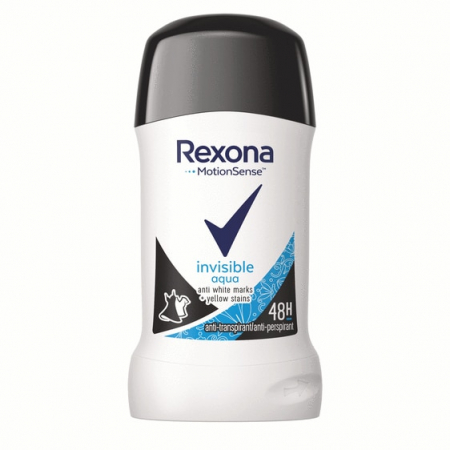Stick - Rexona Deodorant Stick, Femei, 40 ml, Invisible Aqua