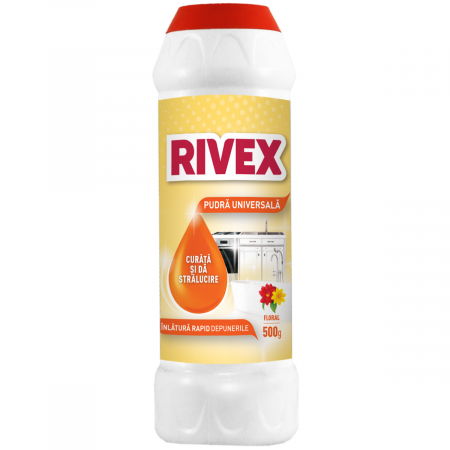 Detergenți universali - Rivex Praf de curatat, 500g, Floral