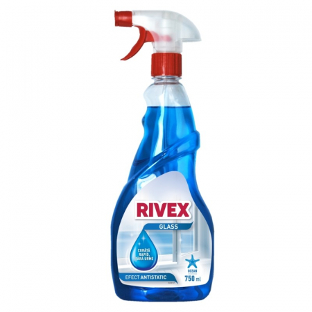 Sticlă și ferestre - Rivex Solutie curatat geamuri, 750 ml, Ocean