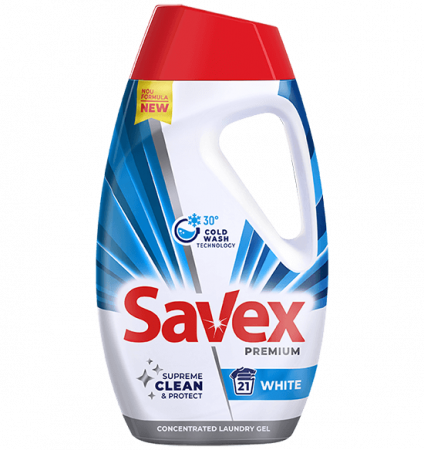 Detergent rufe lichid - Savex Detergent lichid, 1.08L, 24 spalari, Premium White