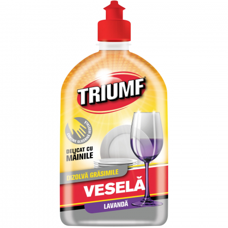 PRODUSE CURĂȚENIE - Triumf Detergent pentru vase, 500 ml, Lavanda