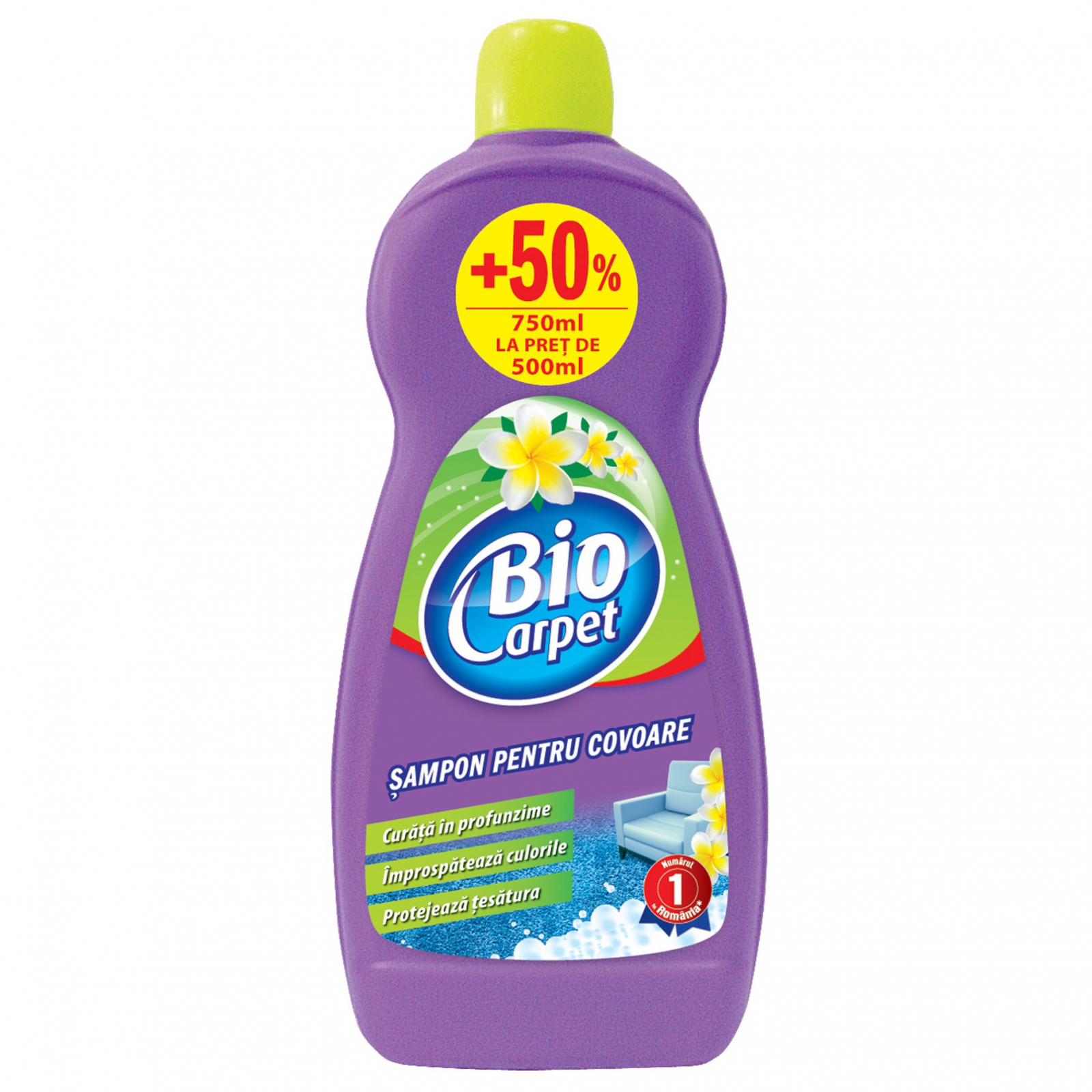 Biocarpet Sampon pentru covoare, 750 ml