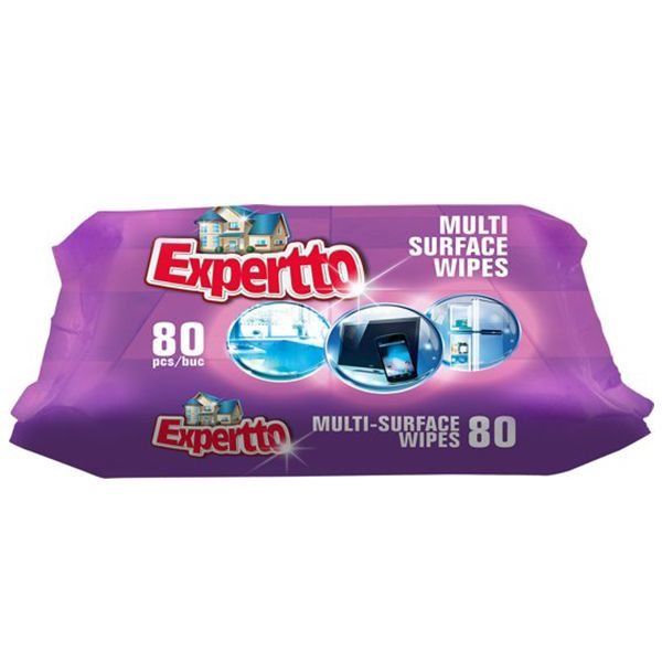 Expertto Servetele umede multisuprafete, 80 buc
