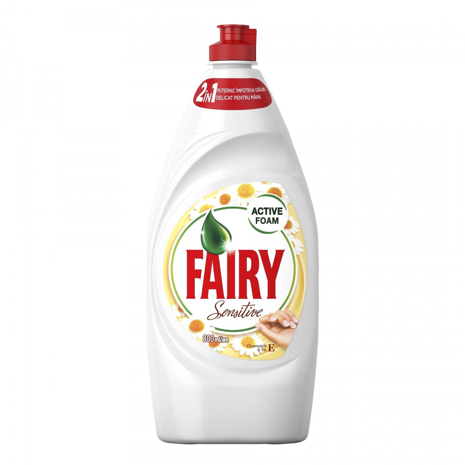 Fairy Detergent pentru vase, 800 ml, Sensitive Chamomile Vitamin E