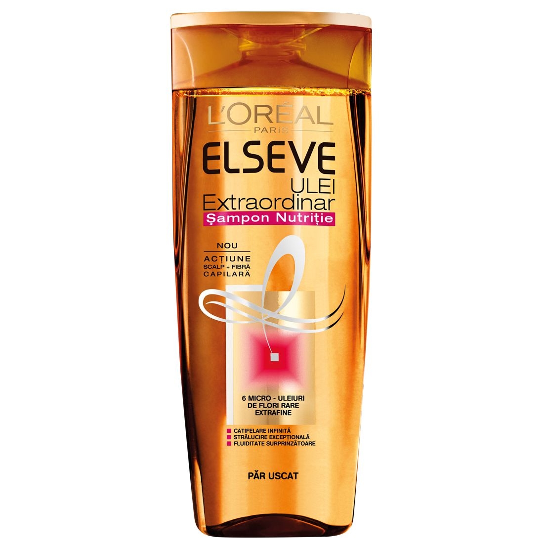 L Oreal Elseve Sampon, 400 ml, Ulei Extraordinar pentru par uscat