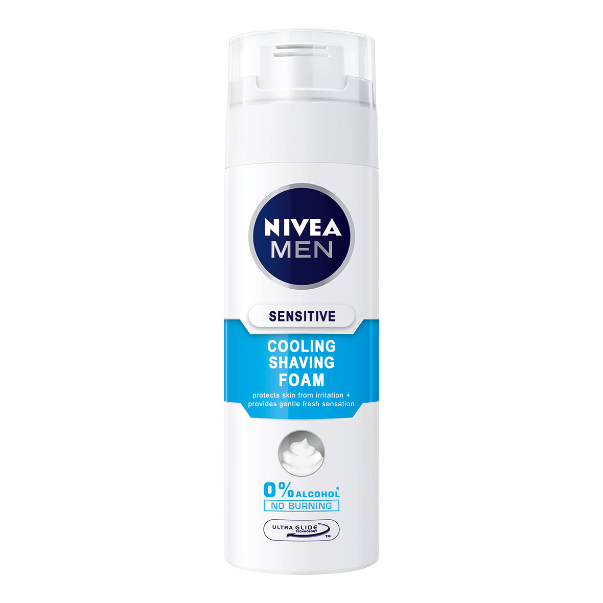 Nivea Spuma de ras, 200 ml, Sensitive Cooling