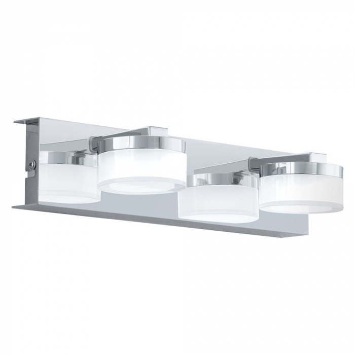 Aplica baie EGLO ROMENDO 94652, LED 2X4.5W 960lm 3000K IP44, Otel, Transparent, Satinat