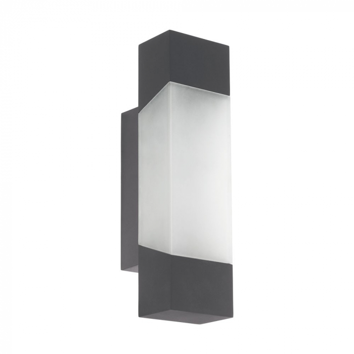 Aplica exterior EGLO GORZANO 97222, LED 1X4.8W 500lm 3000K IP44, Otel zincat, Satinat