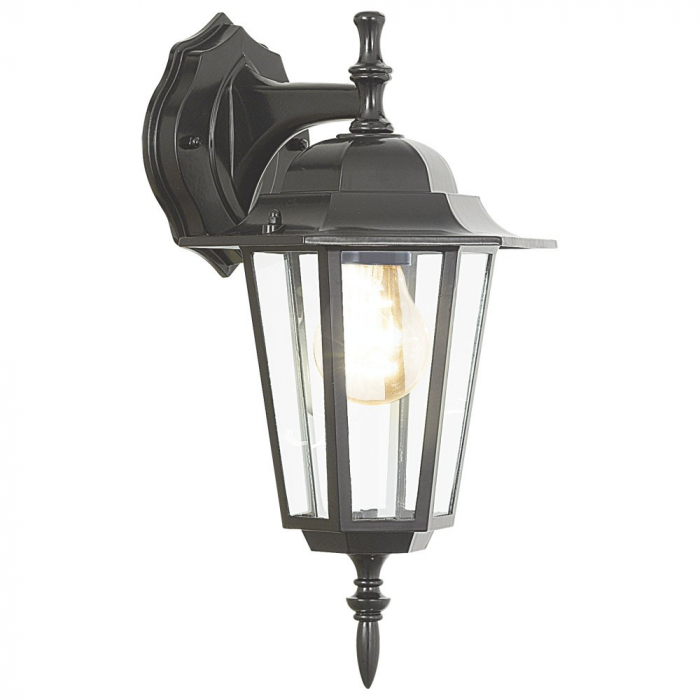 Aplica exterior EGLO LATERNA 4 22467, E27 1X60W IP44, Sticla, Negru